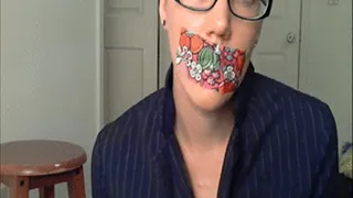 Angry Beneath Duct Taped Mouth