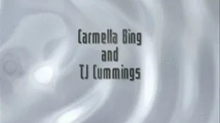 CARMELLA BING JERKS A LOAD ON HER HUGE NATURAL TITS