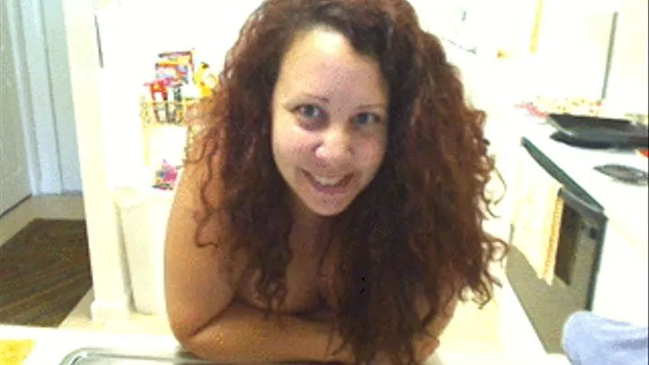 Slutty Bonnie Washes Her Long Auburn Hair