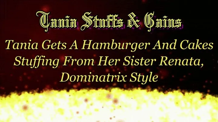 Clip #070 - Hamburgers & Cakes for Tania - Dominatrix Feeder Style