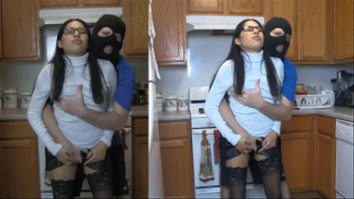 eRica the boss lady gets groped and fingered in her tight sweater and leather skirt