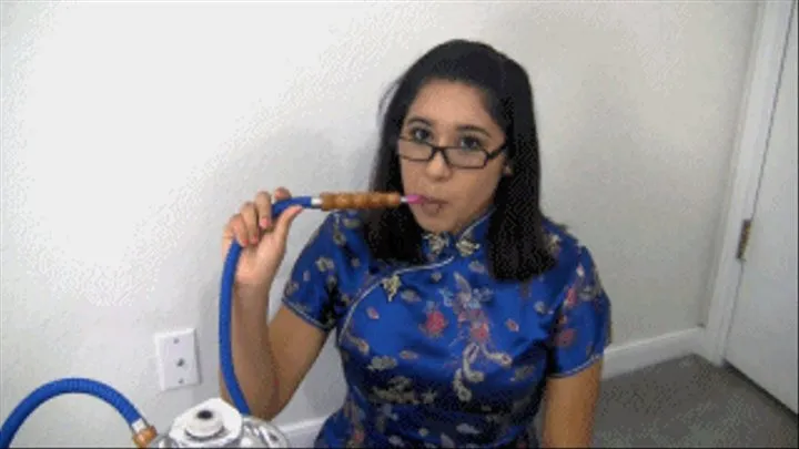 eRica smokes her hookah and gets blasted with cum! .