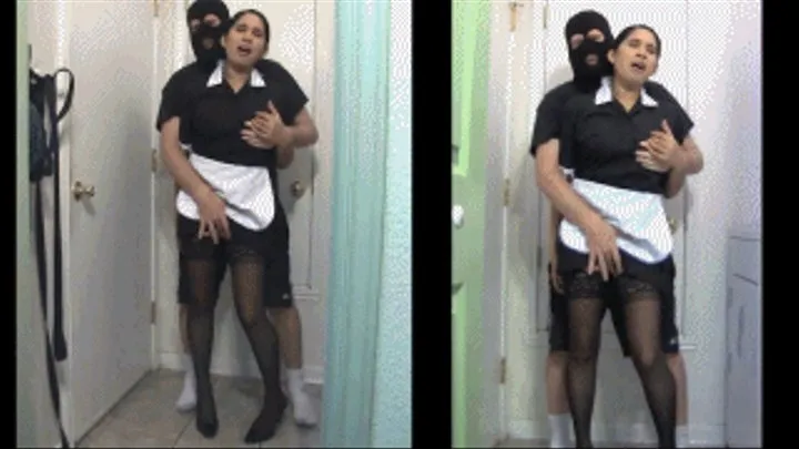 Indentured maid eRica gets caught stealing and is groped, and finger fucked!!