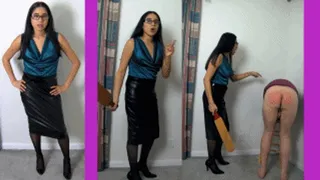 Corporate working wife eRica beats her husbands ass for not helping around the house!