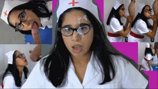 Sperm bank nurse eRica convinces a donor into giving her a facial!!