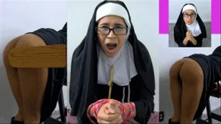 Nun eRica ask to have the sin beat out of her ass!