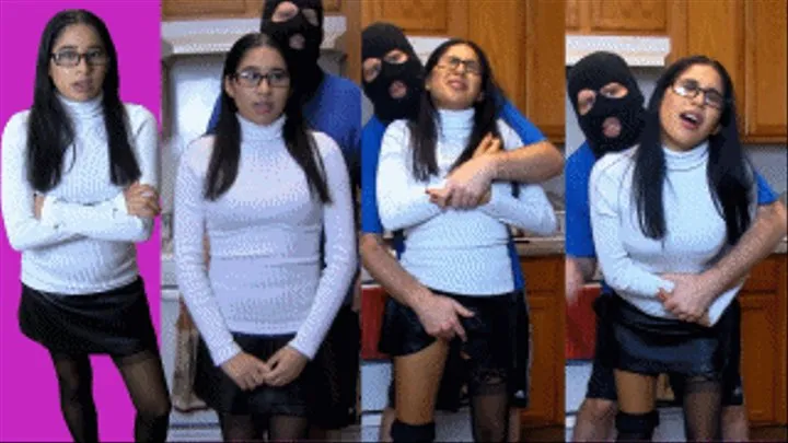 eRica the boss lady gets groped and fingered in her tight sweater and leather skirt!