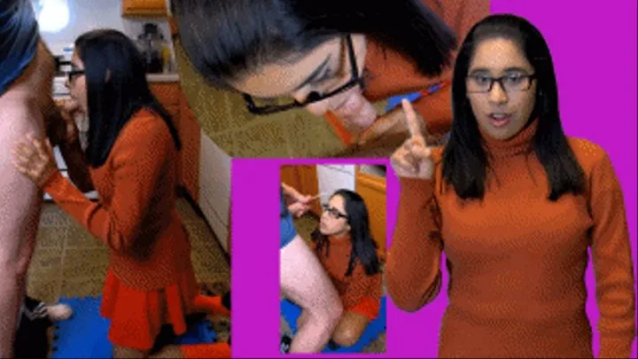 Velma deep throats a cock and takes a facial as punishment for her failure!