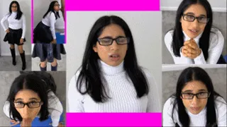 eRica shows us how she sucks cock, takes a facial, and gets a fans cum dumped on her while wearing a white turtleneck and leather skirt!! She gets covered in CUM!!