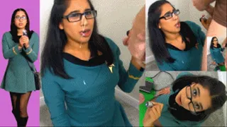 Federation officer eRica gets blasted with cum for science!