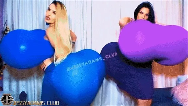 May the curviest one win! - Jessy and Karla's boobs&ass expansion