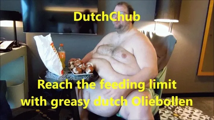 DutchChub reaching he's feeding Limits with greasy dutch Olliebollen