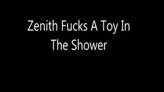 BBW Uses Toy In Shower