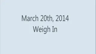 March Weigh In