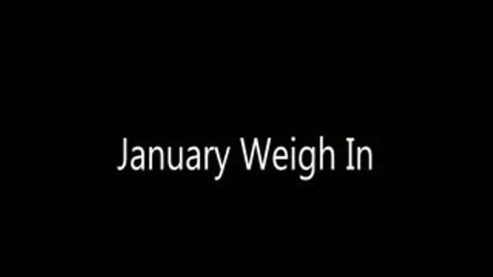 New year weigh in