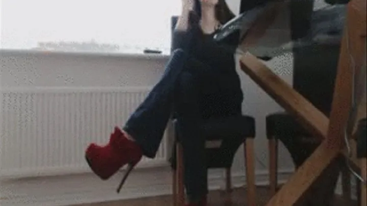 Red Ankle Boots Worshipped