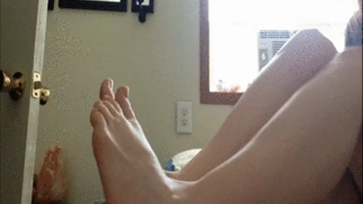 Lotioning my Feet in Bed