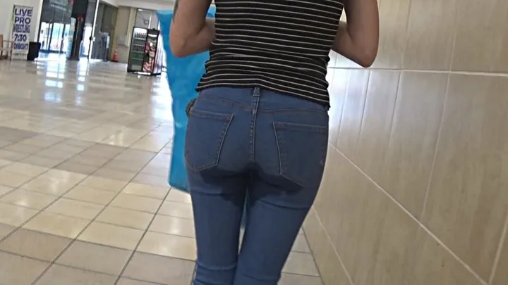 MICHELLE PETERS PISSES HER PANTS AT THE MALL