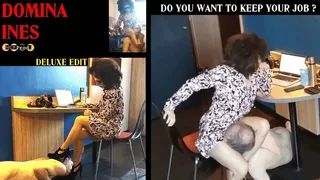 ARAB FEMALE BOSS HUMILIATES MALE COWORKER AT HER FEET