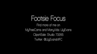 Footsie Focus Creamy Cum