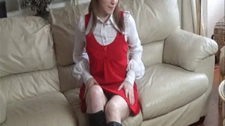 White Blouse Wank for Trans Alicia