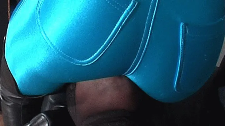 Blue Spandex, Scissorhead & Cum - Full