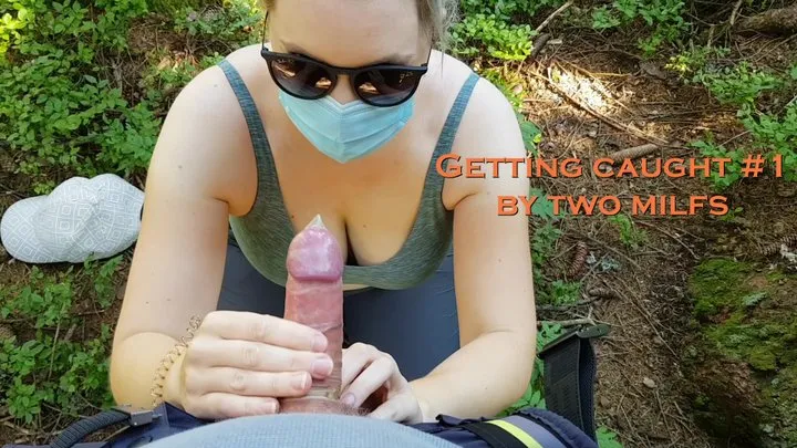 Hiking handjob in the woods - Got Caught 3 times in public! EXCITING AS FUCK