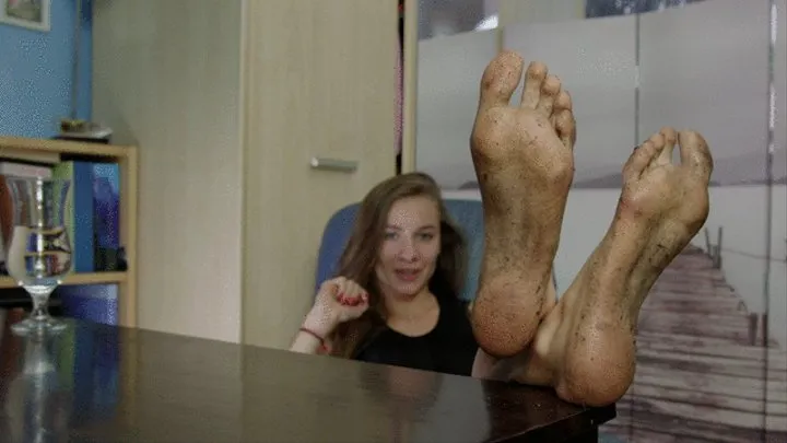 Larisa - Lick Dirty Feet On Desk - Polish Language - Full