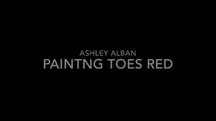 Painting Toes Red