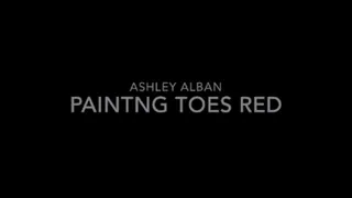 Painting Toes Red