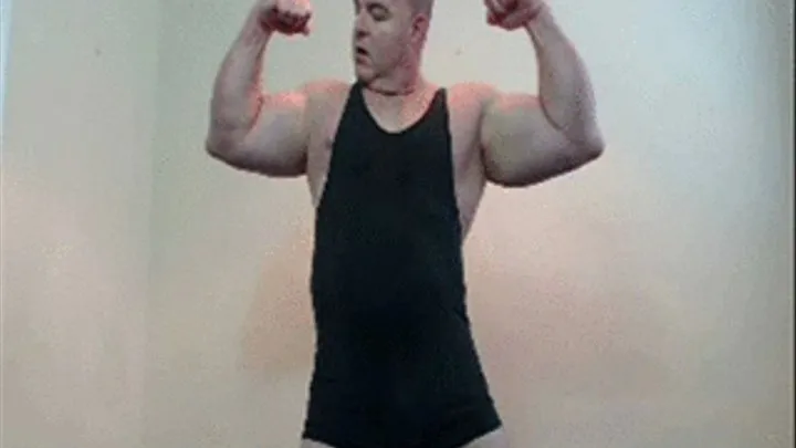 Big Cum Load in Black Singlet