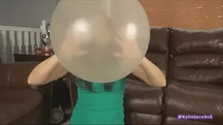 Popped In Your Face! - Balloon Blow2pop B2P Fetish - Kylie Jacobs