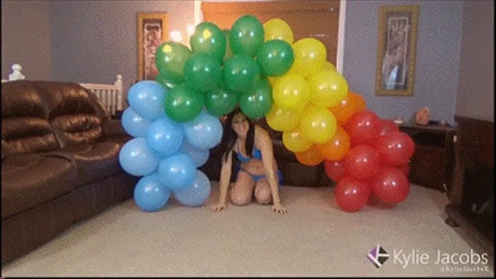 Rainbow Balloon Cluster - Kylie Jacobs