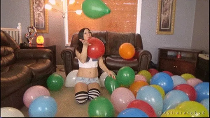Inflate It Until It Bursts - Balloon Blow2pop B2P Fetish - Kylie Jacobs WMV