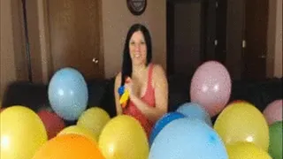 B2P Room Full of Balloons! - Balloon Blow2pop Fetish - Kylie Jacobs