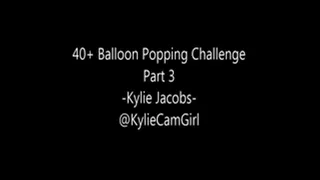 40+ Balloon Popping Challenge - Balloon Fetish - Kylie Jacobs - Part 3