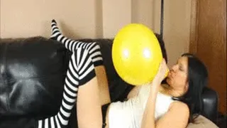 B2P Blow to Pop Stress Relief - Balloon Blow2pop Fetish - Kylie Jacobs