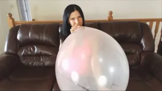 Clear Balloon Wet B2P - Balloon Blow2pop Fetish - Kylie Jacobs Version