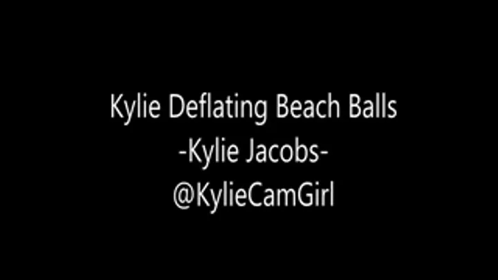 Deflating Beach Balls Inflatables Fetish - Kylie Jacobs