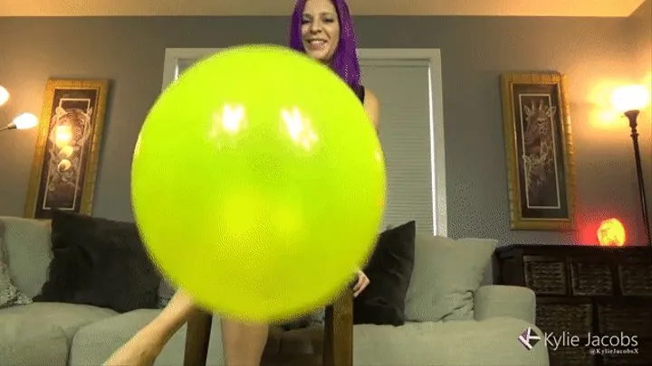 Yellow Balloon Blow2Pop Black Dress