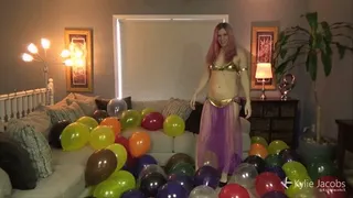 Balloon Stomp Pop in Sexy Genie Costume