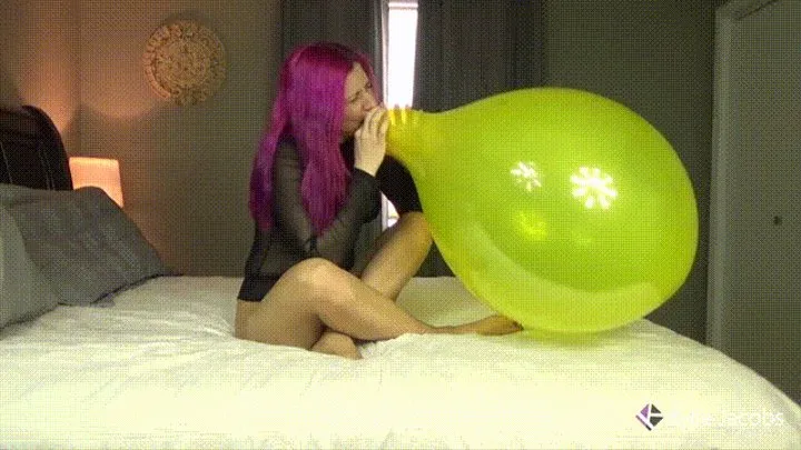 7 Balloon Blow2Pop Compilation - - Balloon B2p Fetish - Kylie Jacobs