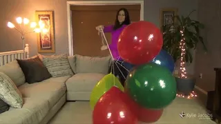 Balloon Bouquet Stomp Pop - Balloon Fetish - Kylie Jacobs