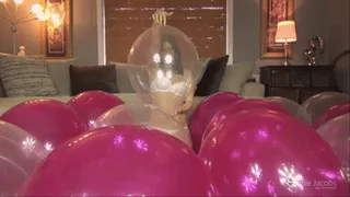 Pink and Clear Balloons