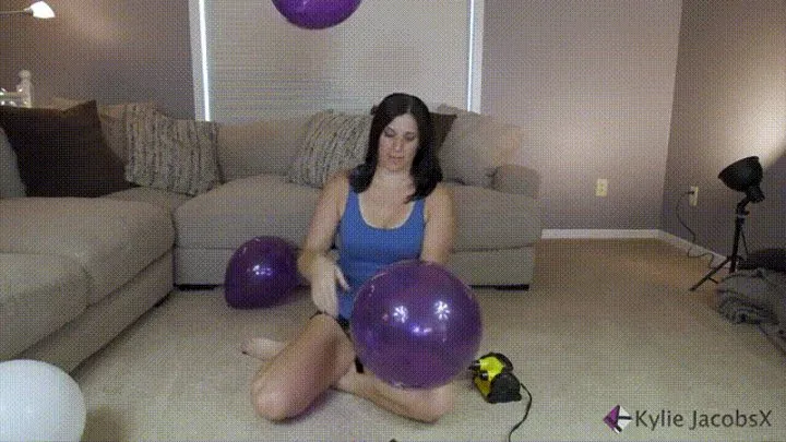 Inflate Purple and White Balloons - Kylie Jacobs