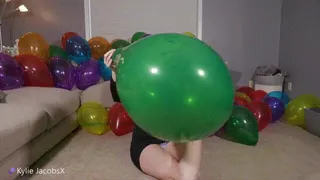 Green Balloon B2P Black Dress - Kylie Jacobs