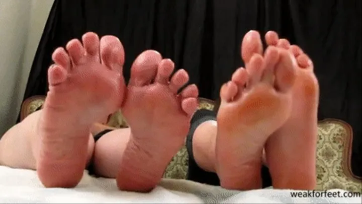 Step-Mother & Step-Daughter's big oily soles pt2