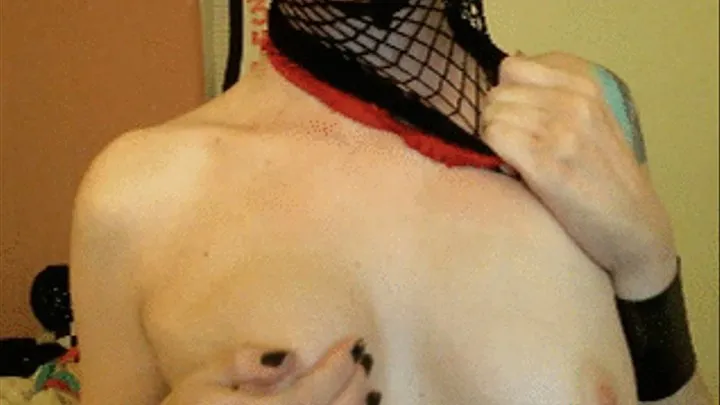 Fishnet Play, Face, Throat, & Bare Tits