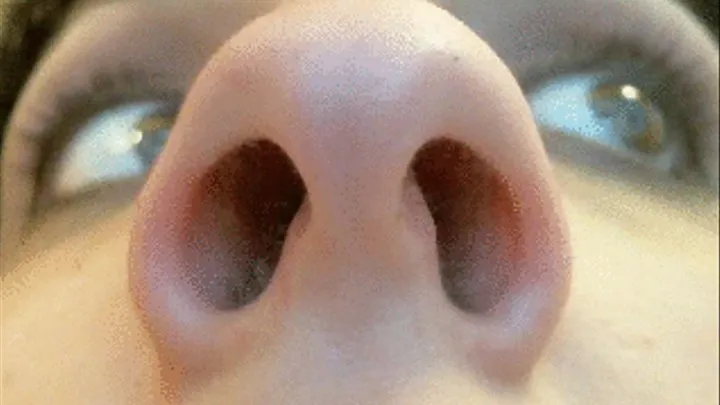 Up Nose Nostril Flaring in Two Views