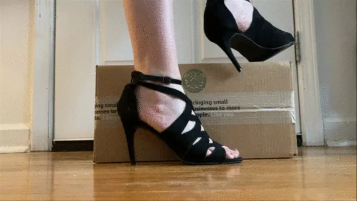 First Time Box Crushing in Stilettos